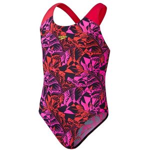 Speedo Badedragt - Digital Allover Splashback - Black/pink - Speedo - 7-8 År (122-128) - Badetøj