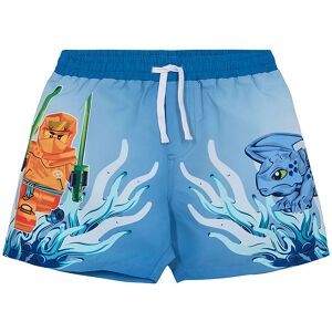 Ninjago Badeshorts - Lwarve - Middle Blue - Lego® Wear - 10 År (140) - Badetøj