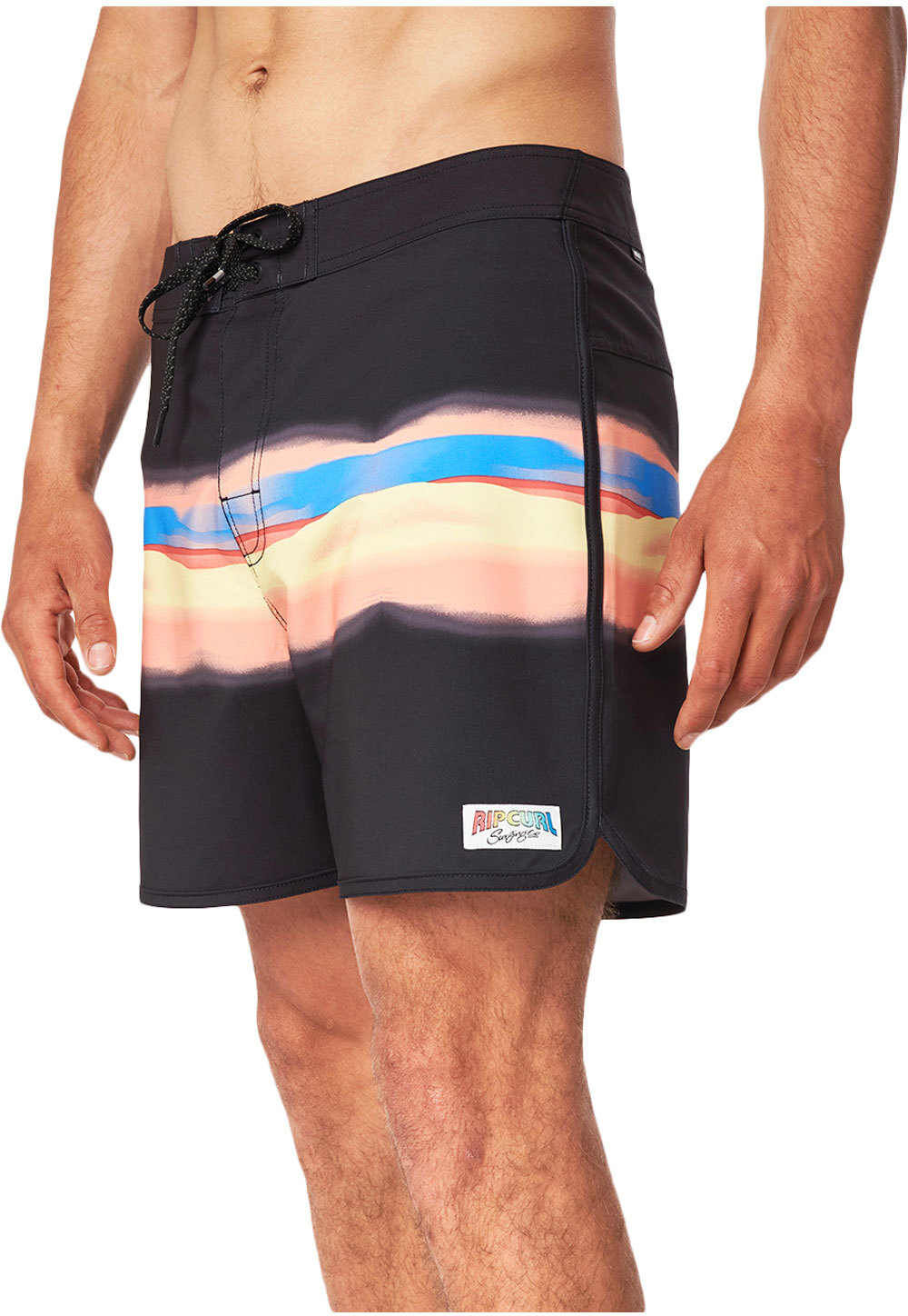 Rip Curl mirage retro mama bañador playa hombre Negro (28)