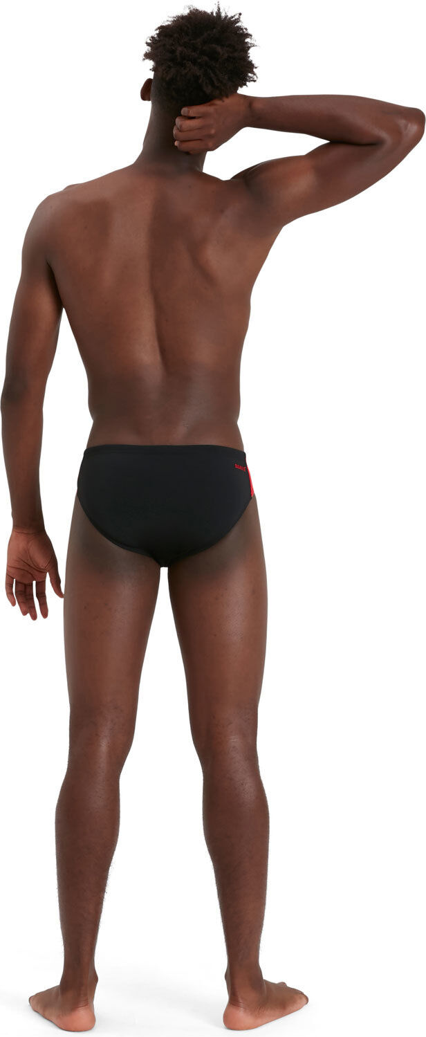 Speedo boom logo splice 7 cm brief bañador natación hombre Negro (30)