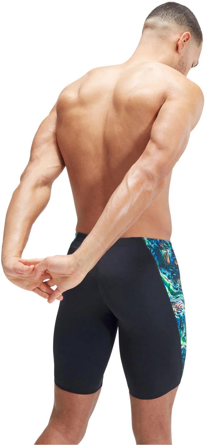 Speedo placement digital v-cut jammer bañador natación hombre Negro (42)