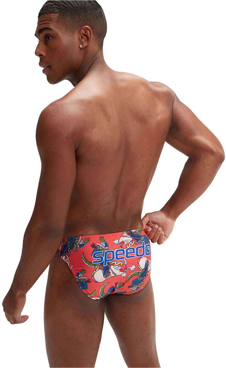 Speedo fundies bañador natación hombre Rojo (38)