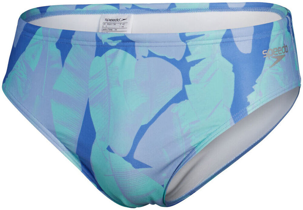 Speedo allover digital brief bañador natación hombre Azul (38)