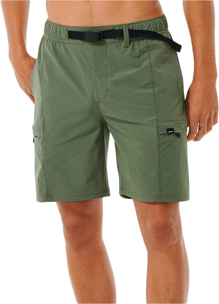 Rip Curl boardwalk buckled cargo volley bañador playa hombre Verde (XXL)