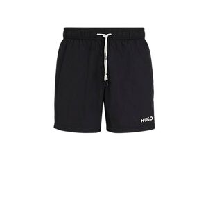 HUGO Ultra-light, quick-dry swim shorts with logo print