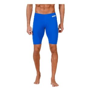 ARENA Men's Competition Swimming Trunks Solid Jammer (Quick Drying, UV Protection UPF 50+, Chlorine Resistant, Drawstring), blue, 3