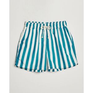 Ripa Ripa Paraggi Striped Swimshorts Green/White - Musta - Size: One size - Gender: men