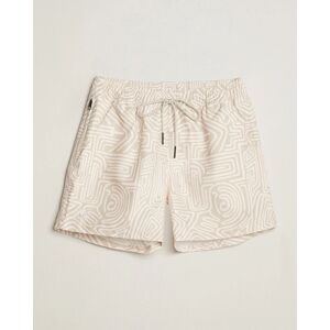 OAS Printed Swimshorts Cream Golconda - Beige,Monivärinen - Size: One size - Gender: men