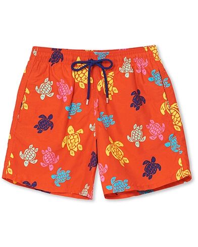 Vilebrequin Moorea Swim Shorts Orange Turtles