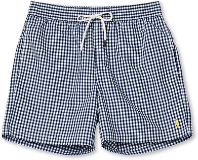 Ralph Lauren Traveler Boxer Swimshorts Newport Navy Gingham