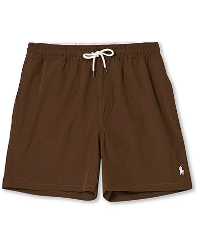 Ralph Lauren Recycled Traveler Boxer Swimshorts Chocolate Mousse