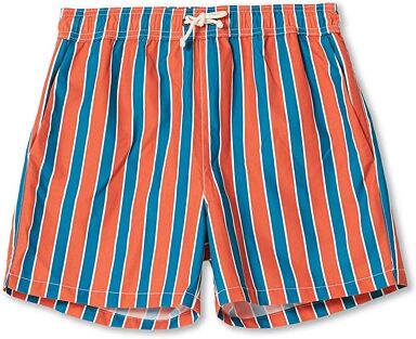 Ripa Ripa Monterosso Striped Swimshorts Green/Orange