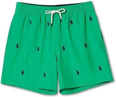 Ralph Lauren Traveler Mid Pony Swimshorts Golf Green