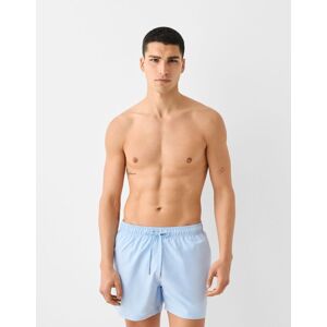 Bershka Maillot De Bain Basique Homme L Bleu Clair - Publicité