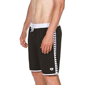 ARENA Team Stripe Beach Short pour Homme L Noir-Blanc-Noir - Publicité