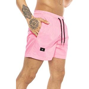 Redbridge Shorts de Bain Court pour Homme Séchage Rapide Rose XL - Publicité