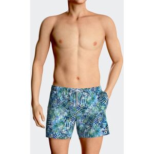 IMPETUS Short de bain imprime exotique BLEU L homme