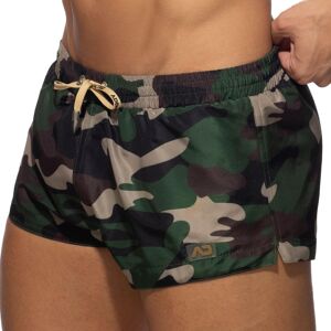 Addicted Short de bain Court Camouflage Kaki Kaki XS - Publicité