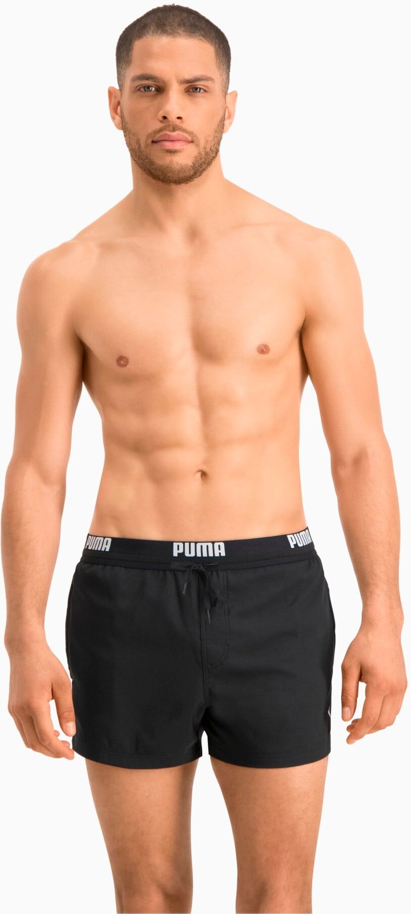 PUMA Short de bain court PUMA Swim Logo pour Homme, Noir, Taille L, Vêtements