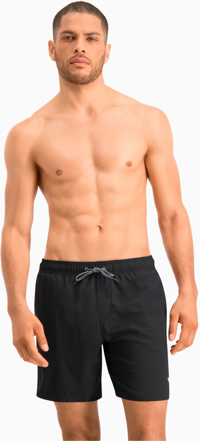 PUMA Short de bain semi-long PUMA Swim avec cordon visible pour Homme, Noir, Taille L, Vêtements