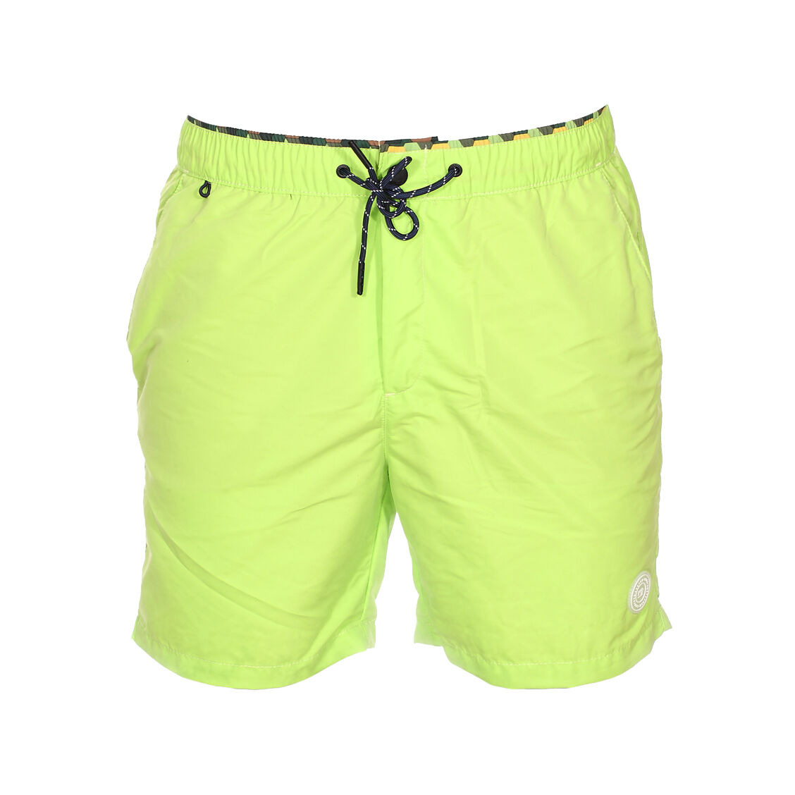 Scotch&Soda Short de bain Scotch & Soda vert fluo à ceiture camouflage - VERT - S