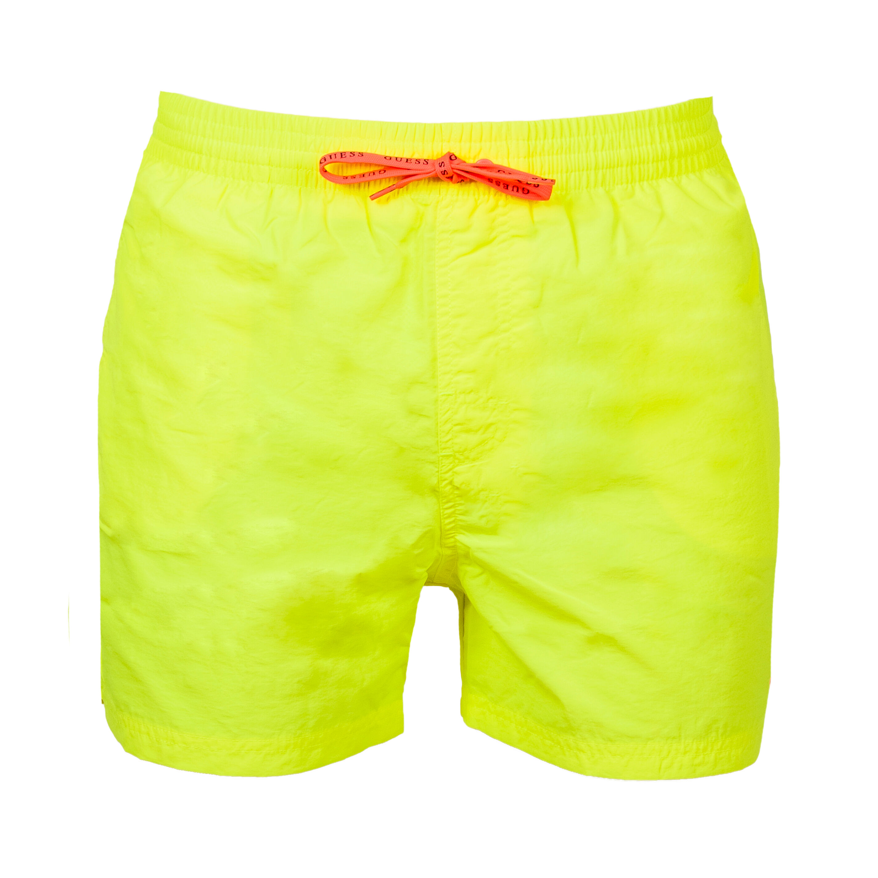 Guess Underwear Short de bain Guess Woven jaune fluo à logo rose - JAUNE FLUO - XXL