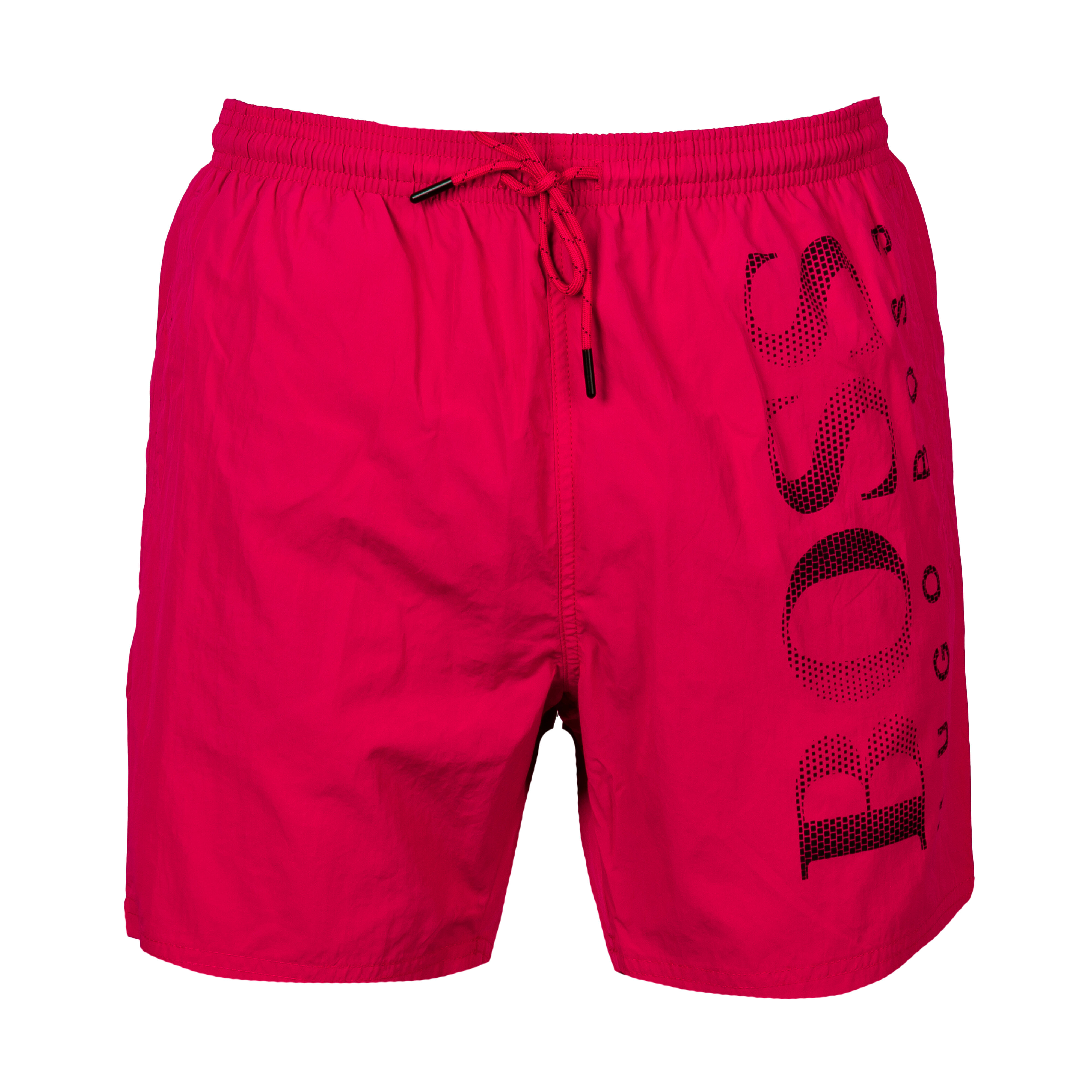 Hugo Boss Short de bain Hugo Boss Octopus rose à logo noir - ROSE -