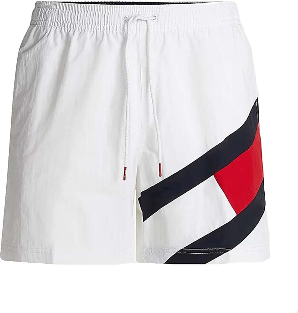 Tommy Hilfiger Underwear Short de bain Tommy Hilfiger Drawstring blanc à logo - BLANC - S