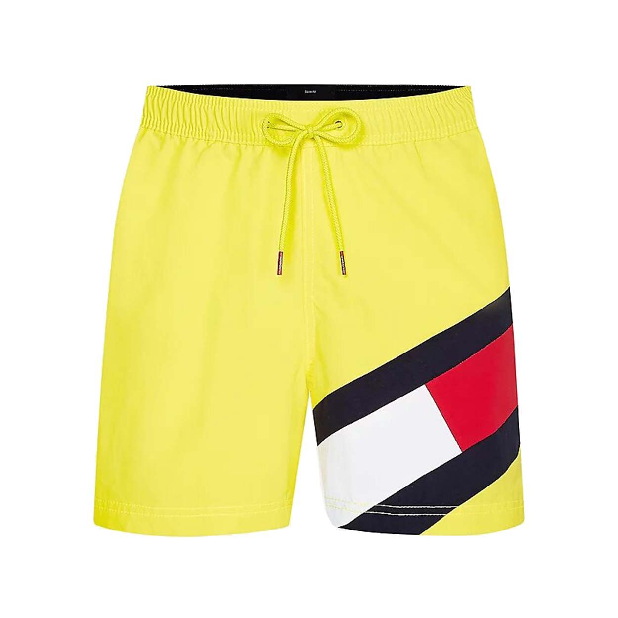 Tommy Hilfiger Underwear Short de bain Tommy Hilfiger Drawstring jaune fluo à logo - JAUNE - M