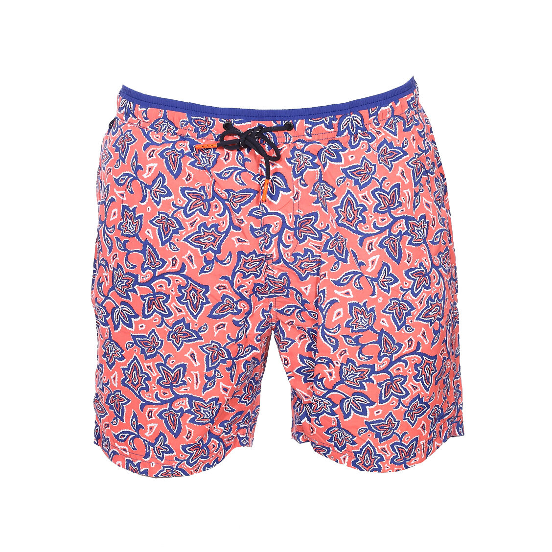 Scotch&Soda Short de bain Scotch & Soda rose à imprimé fleuri blanc et bleu indigo - ROSE -