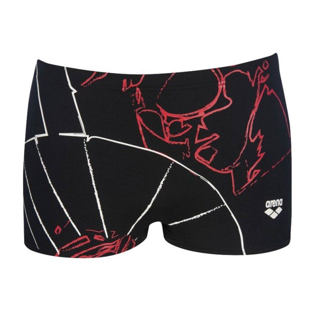 arena μαγιό one impresions short  - black-red