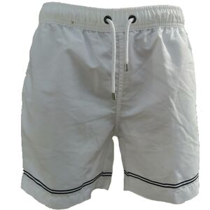 FRANKS BOARDSHORT MID WHITE EMBROIDERED M