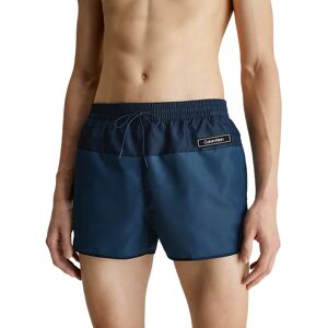 Calvin Pantaloncini Da Bagno Uomo Art Km0km00816 Colore E Misura A Scelta AEGEAN SEA