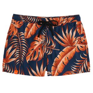 SUN68 Boxer Da Mare Uomo Art H31107 0764 Colore Blu Navy E Arancio Fluo Misura A Scelta BLU NAVY E ARANCIO FLUO