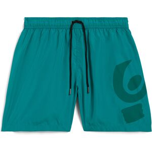 Freddy Short da mare con maxi logo in tono colore Verde Acqua Uomo Extra Large