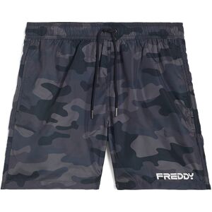 Freddy Short da mare fantasia camouflage con tasche Nero Uomo Extra Large