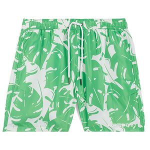 Freddy Short da mare fantasia tropicale bicolore con tasche Verde Uomo Medium