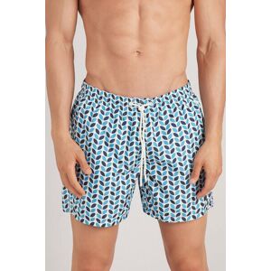 Intimissimi Costume Boxer Mare Stampa Foglie Geometriche Uomo Azzurro Taglia XXL