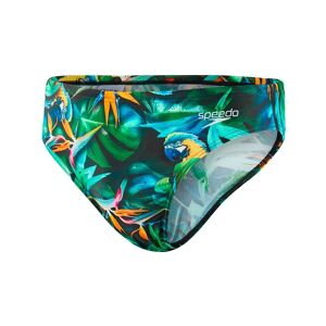 Speedo Costume Slip 5Cm Escape Jungle Verde Bianco Uomo 52