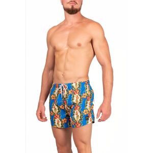 Effek Costume Boxer Fantasia Hawai Azzurro Uomo L