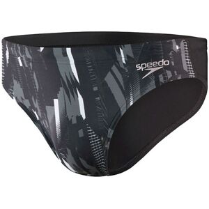 Speedo Costume Slip 7Cm Allover Nero Antracite Uomo 44