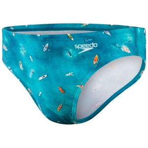 Speedo Costume Slip 5Cm Escape Ship Azzurro Bianco Uomo 44