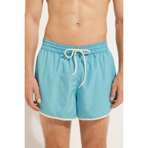 Tezenis Costume Boxer Corto Piping Riciclato Uomo Blu Tamaño L