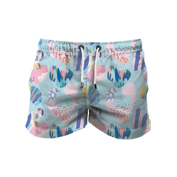 franks boardshort mid coral blue m