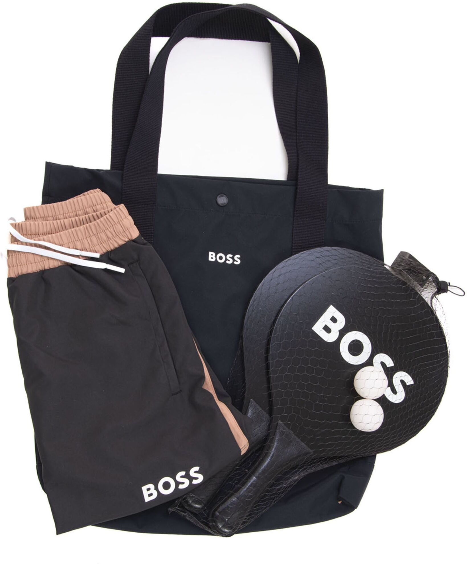 Boss Set mare BEACH-BALL-SET Nero Uomo XL