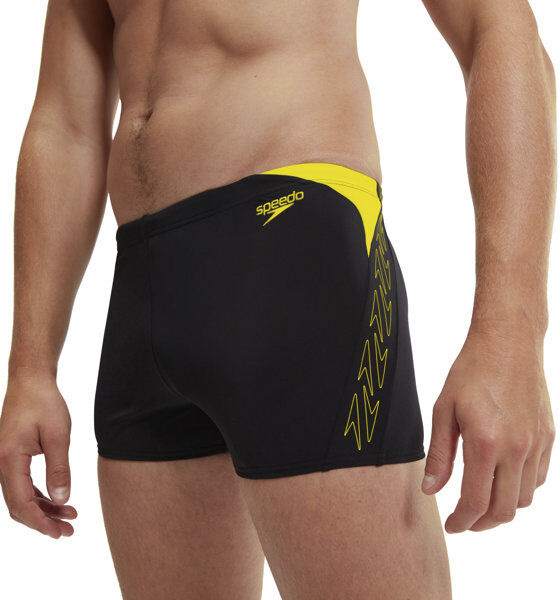 Speedo Hyperboom Splice Aquashor - costume - uomo Black/Yellow 32