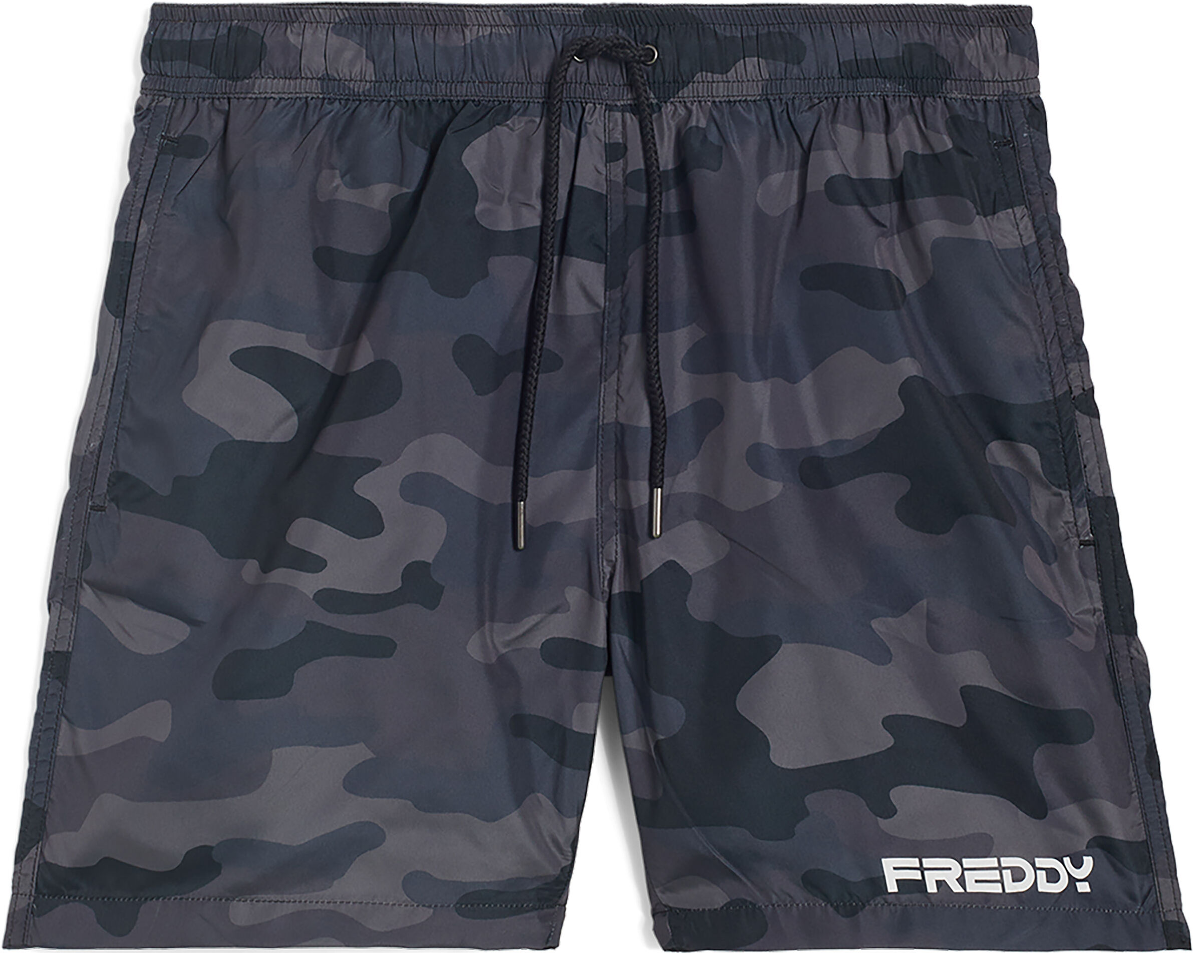 Freddy Short da mare fantasia camouflage con tasche Nero Uomo Extra Large