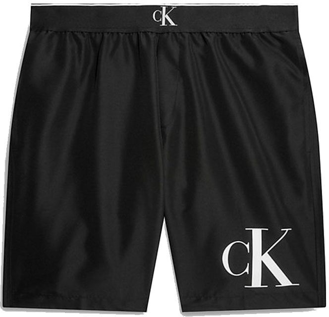 Calvin Costume Boxer Logo Lato Nero Uomo L