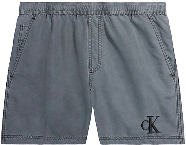 Calvin Costume Boxer Logo Grigio Uomo L