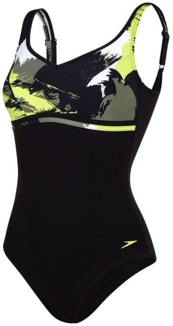 Speedo Costume W Sclp Contourluxe Black/Lime ITA 54 / UK 44